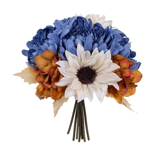 11" Blue Mum & Sunflower Mix Real Touch Bundle by Ashland®